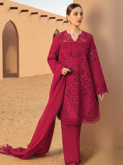 Rang Rasiya Premium Embroidered Unstitched Lawn 3Pc Suit D-10 RAMEEN