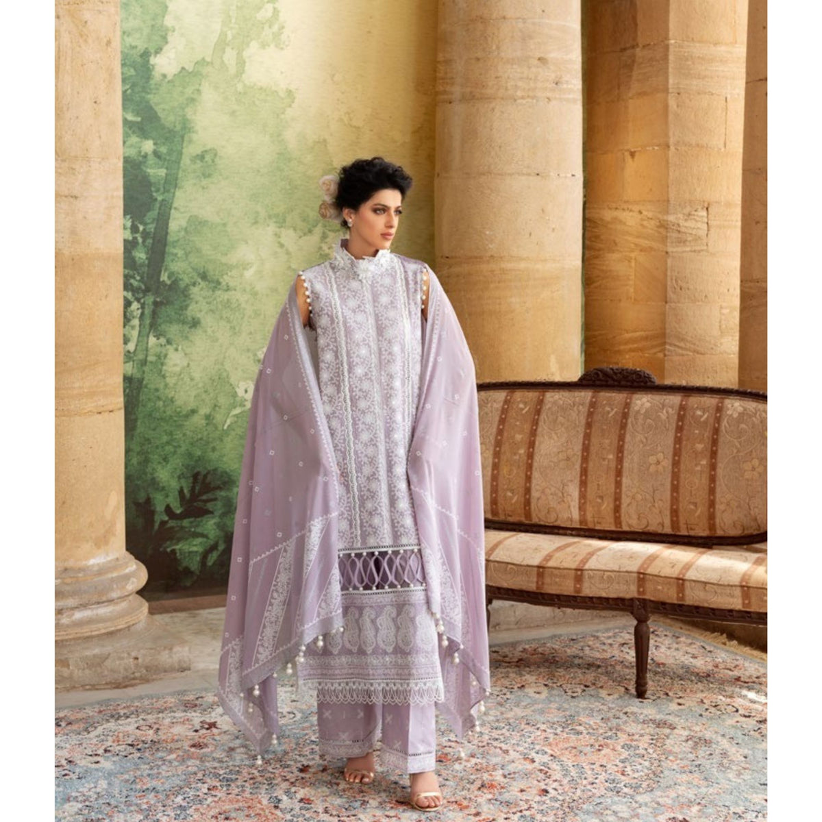 Chicken Kari Embroidered - 3 Pc | DN-52035