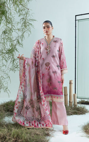 Embroidered Khaddi Net - 3 Pc | FE-52072