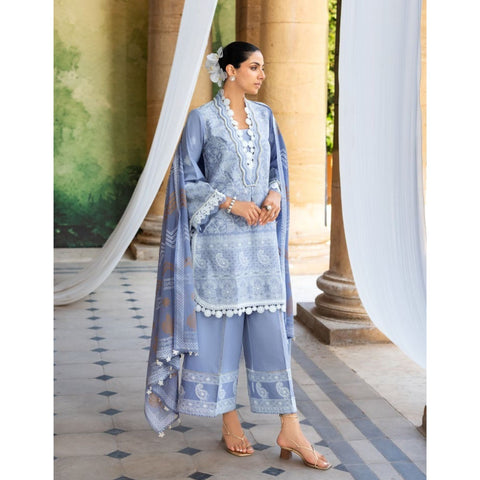 Chicken Kari Embroidered - 3 Pc |  DN-52037