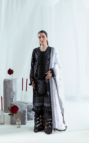 Embroidered Denting Lawn - 3 Pc | FE-52067