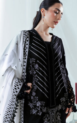 Embroidered Denting Lawn - 3 Pc | FE-52067