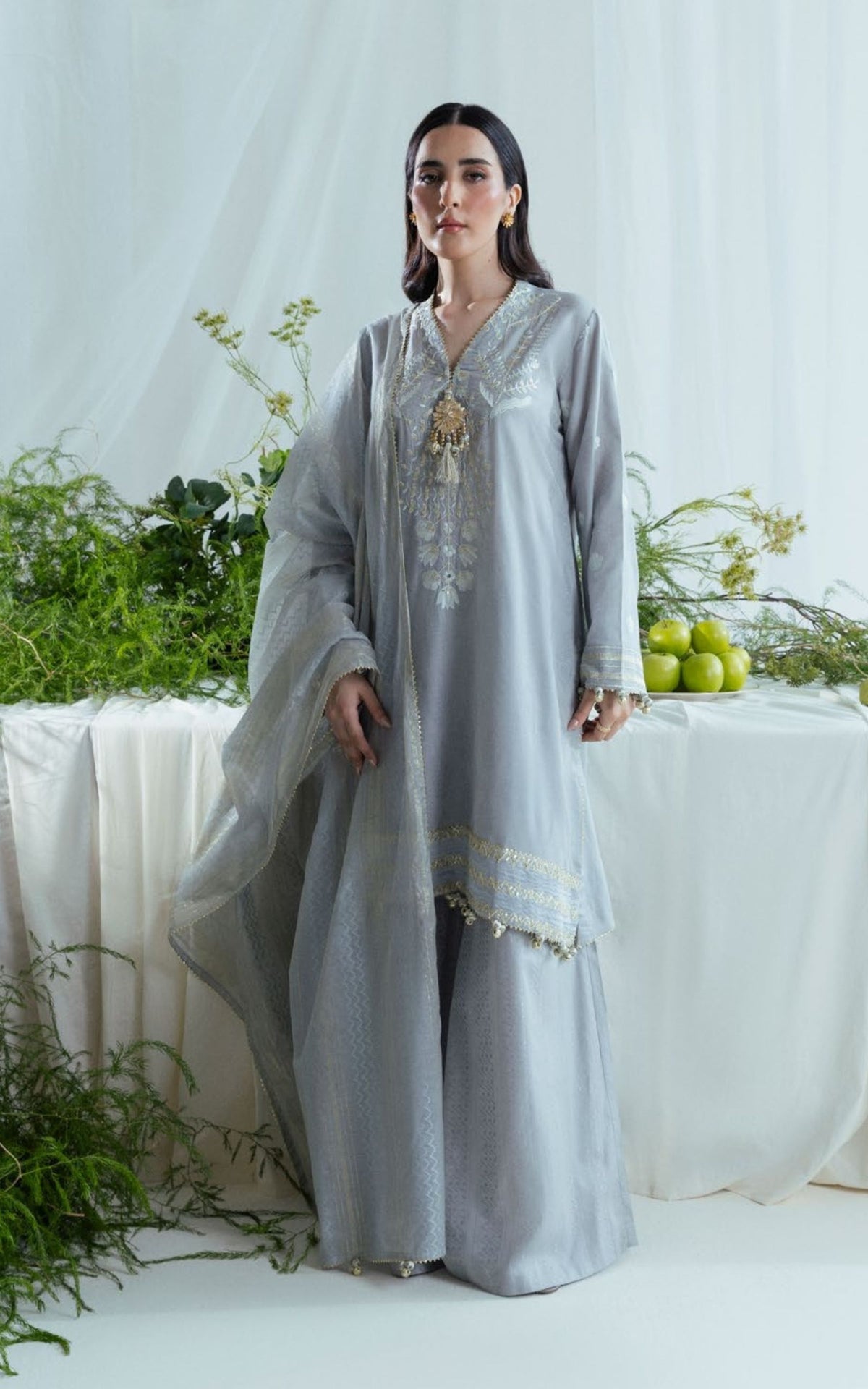 Zari Paper Cotton - 3 Pc | FE-52045