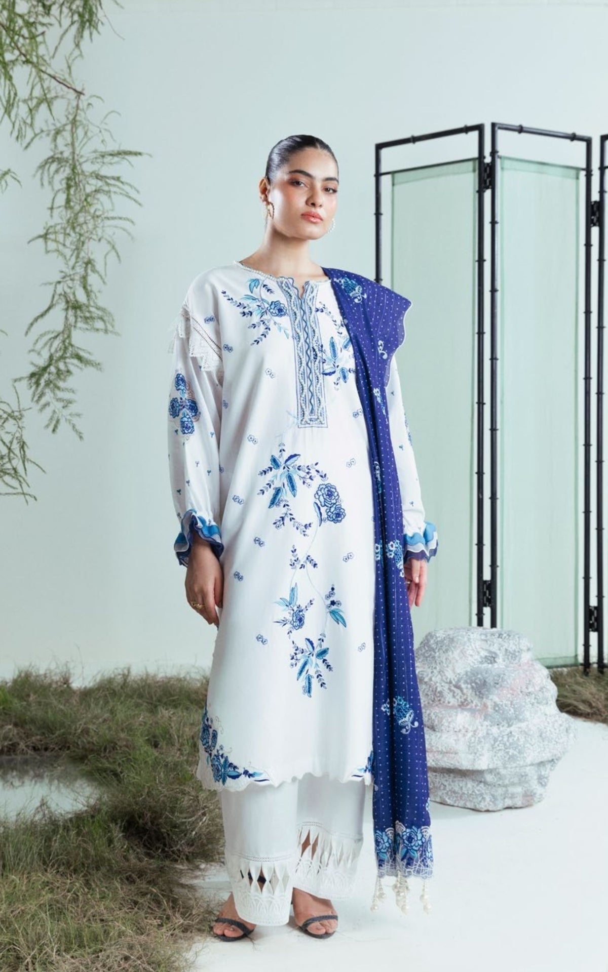 Zari Paper Cotton - 3 Pc |  FE-52065