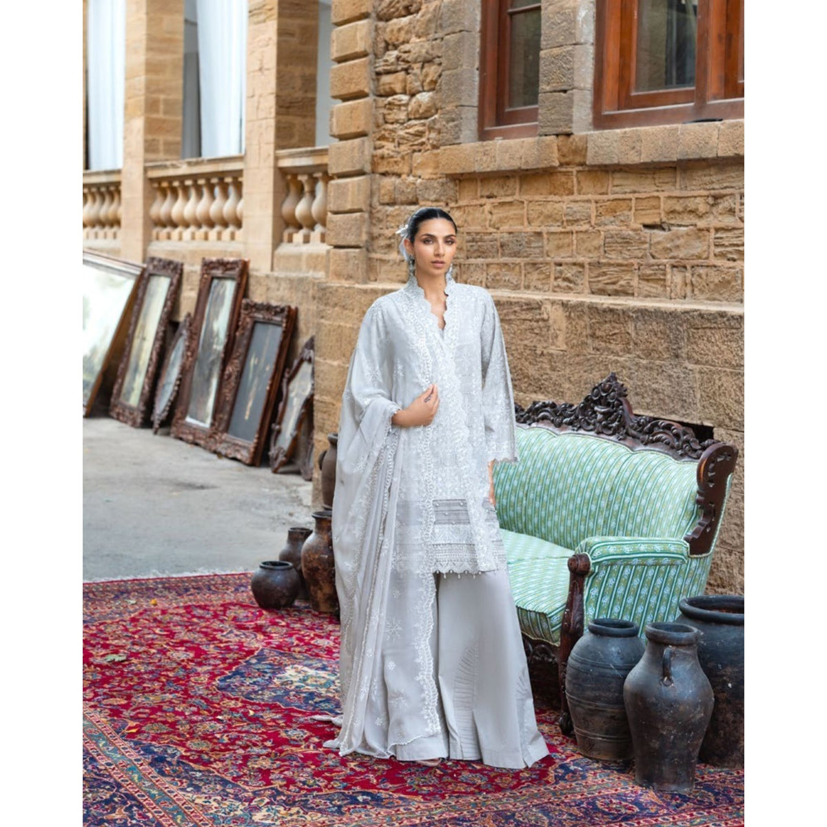 Embroidered Chiffon - 3 Pc | FE-52130