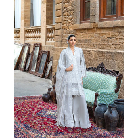 Embroidered Chiffon - 3 Pc | FE-52130