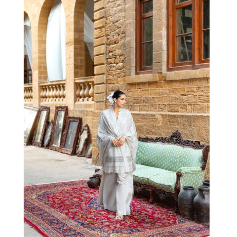 Embroidered Chiffon - 3 Pc | FE-52130