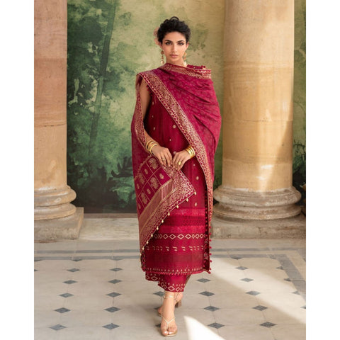 Chicken Kari Embroidered - 3 Pc | DN-52040