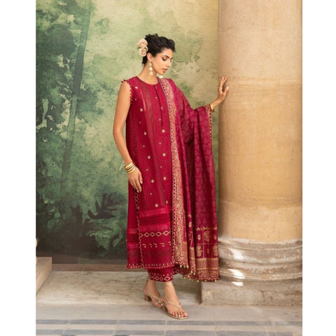 Chicken Kari Embroidered - 3 Pc | DN-52040