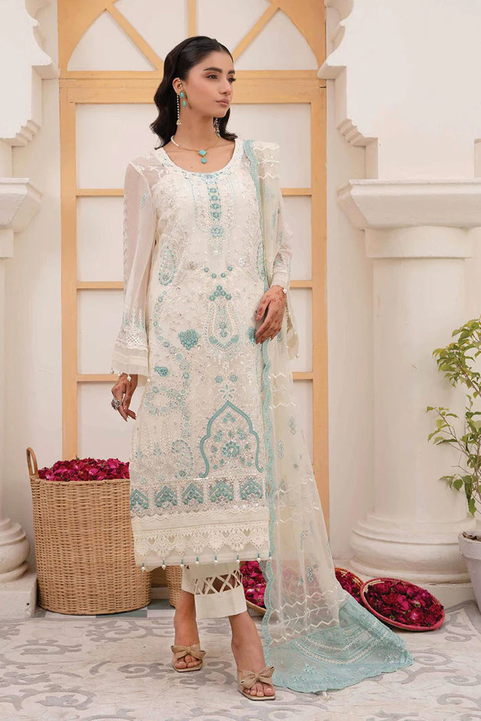 AZU EMBROIDERED CHIFFON UNSTITCHED SUIT-01