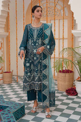AZU EMBROIDERED CHIFFON UNSTITCHED SUIT-08