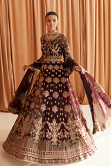 AYZEL FLEUR DE LIS LUXURY CHIFFON UNSTITCHED SUIT AZ-V4-06 CAMELLIA