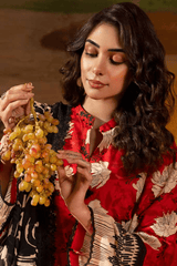 Gul Ahmad Red & Blods Spring Summer Lawn 3pc Unstitched Suit CL42180