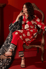 Gul Ahmad Red & Blods Spring Summer Lawn 3pc Unstitched Suit CL42180
