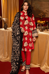 Gul Ahmad Red & Blods Spring Summer Lawn 3pc Unstitched Suit CL42180