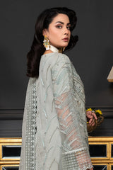 JANIQUE LUXURY CHIFFON UNSTITCHED SUIT D-013 Minted Mocha