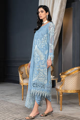 JANIQUE LUXURY CHIFFON UNSTITCHED SUIT D-015 Celestial Charm