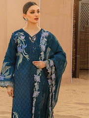 Rang Rasiya Premium Embroidered Unstitched Lawn 3Pc Suit D-06 MAHSA