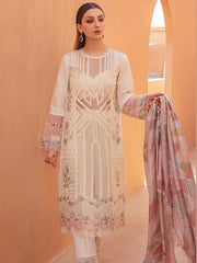 Rang Rasiya Premium Embroidered Unstitched Lawn 3Pc Suit D-11 NOOREH