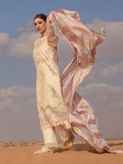 Rang Rasiya Premium Embroidered Unstitched Lawn 3Pc Suit D-11 NOOREH