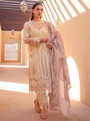 Rang Rasiya Premium Embroidered Unstitched Lawn 3Pc Suit D-11 NOOREH