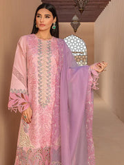 Rang Rasiya Premium Embroidered Unstitched Lawn 3Pc Suit D-12 AYLEEN
