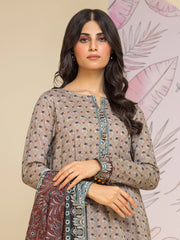 Edenrobe Allure Lawn Unstitched 3Pc Printed Suit EWU24A1-26461