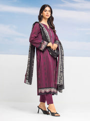 Edenrobe Allure Lawn Unstitched 3Pc Printed Suit EWU24A1-28019