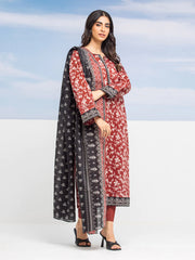 Edenrobe Allure Lawn Unstitched 3Pc Printed Suit EWU24A1-28047