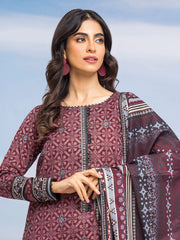 Edenrobe Allure Lawn Unstitched 3Pc Printed Suit EWU24A1-28192