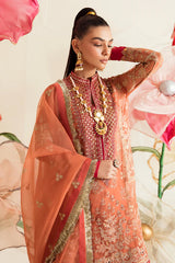 AYZEL FLEUR DE LIS LUXURY CHIFFON UNSTITCHED SUIT AZ-V4-01 IRISA