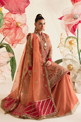 AYZEL FLEUR DE LIS LUXURY CHIFFON UNSTITCHED SUIT AZ-V4-01 IRISA