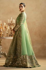 Maryum & Maria Zamani Begum Embroidered Organza Unstitched 3Pc Suit Opal-(MW23-518)