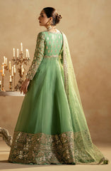 Maryum & Maria Zamani Begum Embroidered Organza Unstitched 3Pc Suit Opal-(MW23-518)