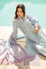 RANG RASIYA CARNATION SUMMER UNSTITCHED 3PC SUIT-OCEAN