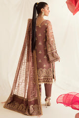AYZEL FLEUR DE LIS LUXURY CHIFFON UNSTITCHED SUIT AZ-V4-04 OSMOSE