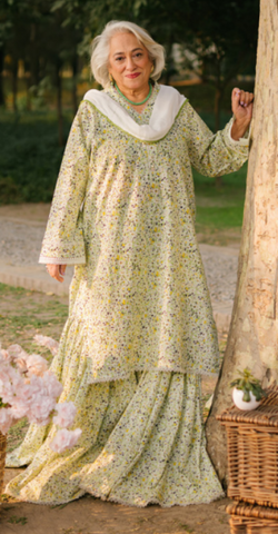 PRINTED CHIFFON mother 's collection