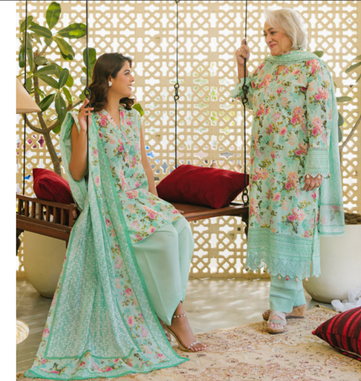 PRINTED CHIFFON mother 's collection