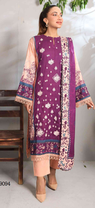 ROMA embroidered Lawn
