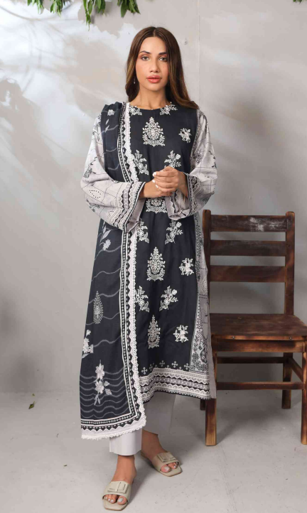 ROMA embroidered Lawn