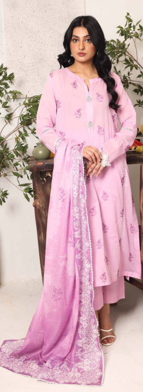 ZYRA Embroidered Lawn