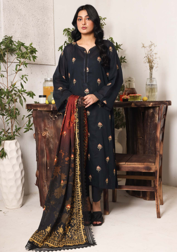 ZYRA Embroidered Lawn