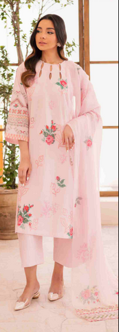FLORAL OASIS Embroidered Lawn