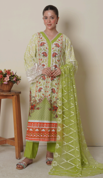 Cambric 3 Piece Unstitched
