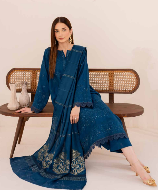 Embroiderd wool