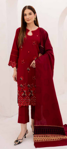 Embroiderd wool