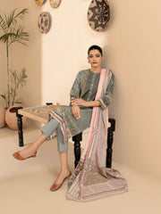 Limelight Printed Lawn Unstitched 3pc Suit U2625SU-3PC-PCH