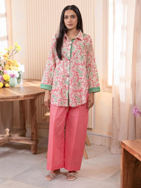 Zellbury Summer Lawn Unstitched Shirt Trouser 2pc Suit WUS24X21040