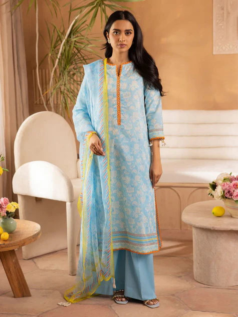 Zellbury Summer Printed Lawn Unstitched 3Pc Suit WUS24X31055