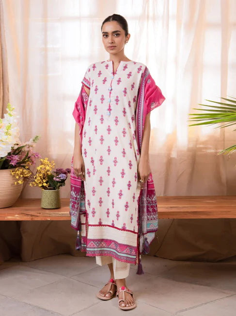 Zellbury Summer Printed Lawn Unstitched 3Pc Suit WUS24X31072